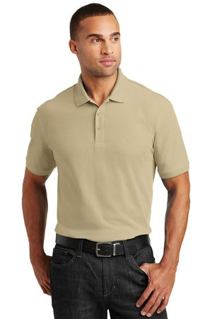 Unisex Core Classic Pique Polo - Wheat