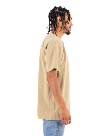 Garment-Dyed Crewneck T-Shirt - Oatmeal