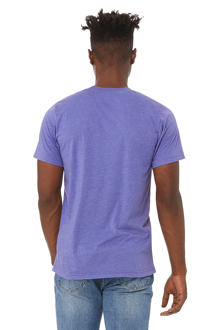 Unisex Heather CVC T-Shirt - Heather Lapis