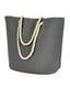BAGedge BE256 - Polyester Canvas Rope Tote - Gray