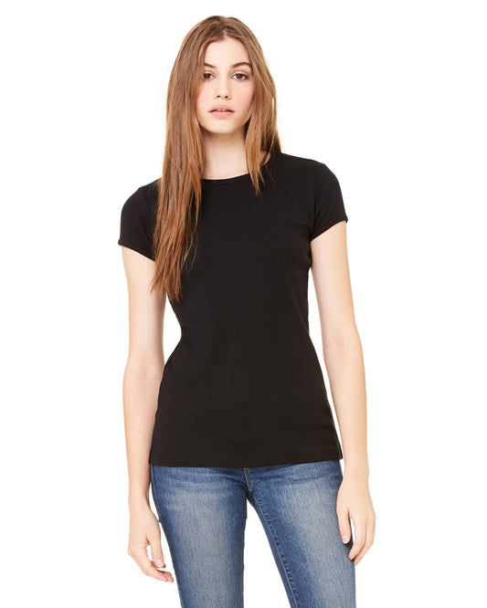 Women's Baby Rib Short-Sleeve T-Shirt - Black