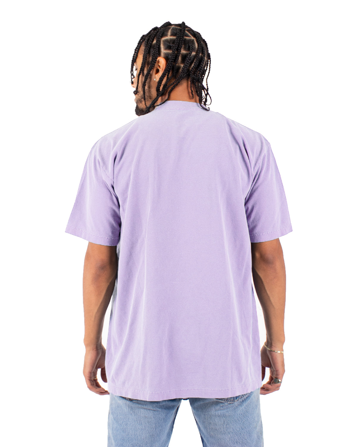 Garment-Dyed Crewneck T-Shirt - Pastel Purple