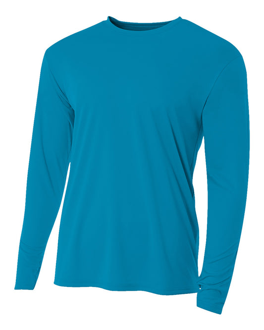 Men's Cooling Performance Long Sleeve T-Shirt - Electric Blue
