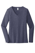 Women's Very Important Tee Long Sleeve V-Neck - Heather Navy
