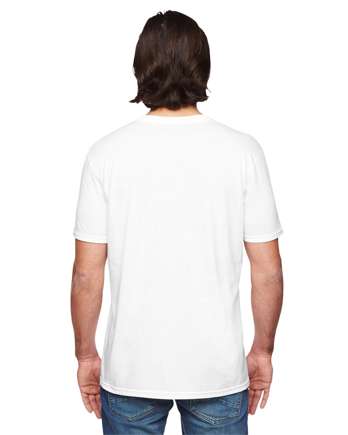 Unisex Triblend V-Neck T-Shirt - White
