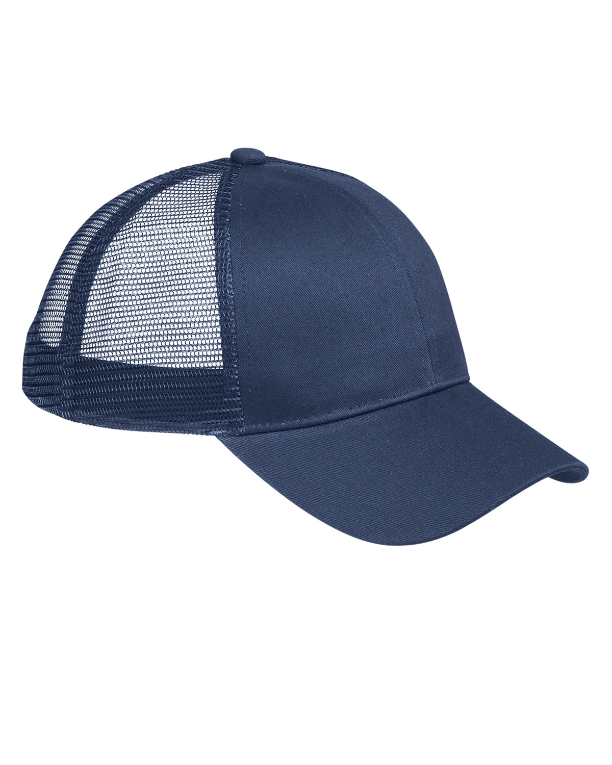 6-Panel Structured Trucker Cap - Navy