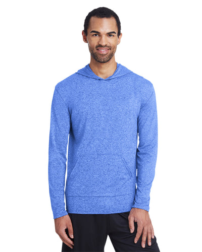 Unisex Performance®  Hooded T-Shirt - Heather Sport Royal