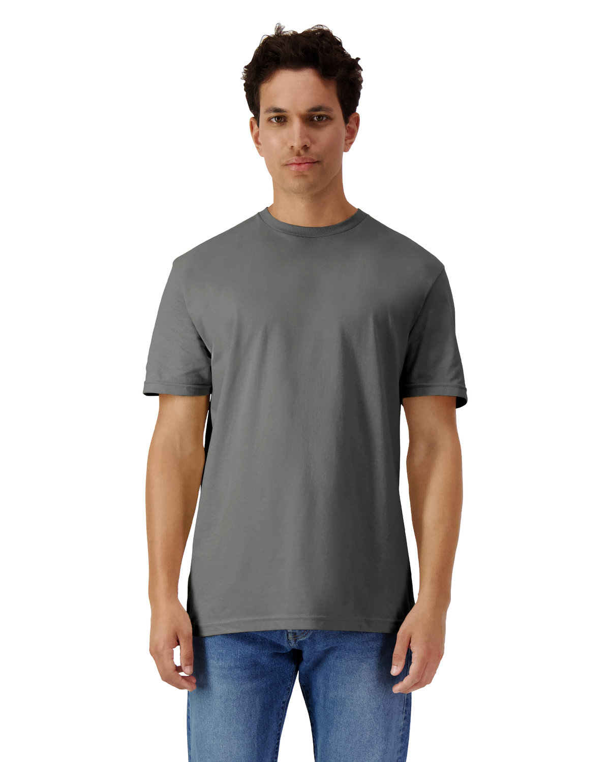 Light Cotton T-Shirt - Charcoal