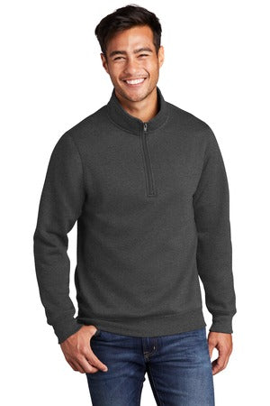 Unisex Core Fleece 1/4-Zip Pullover Sweatshirt - Dark Heather Gray