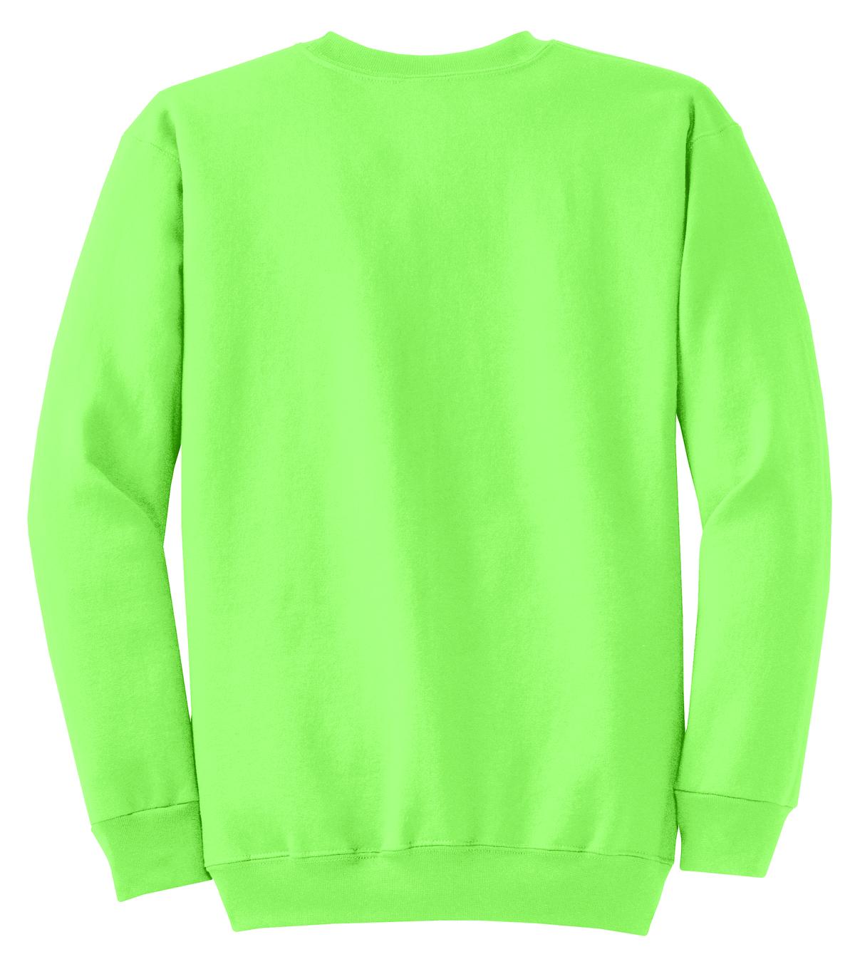 Unisex Core Fleece Crewneck Sweatshirt - Neon Green