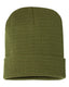 Bayside BA3825 - 100% Acrylic Knit Cuff Beanie - Olive