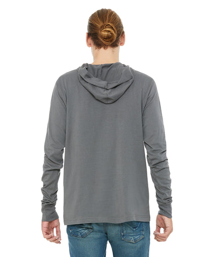 Unisex Jersey Long-Sleeve Hoodie - Asphalt