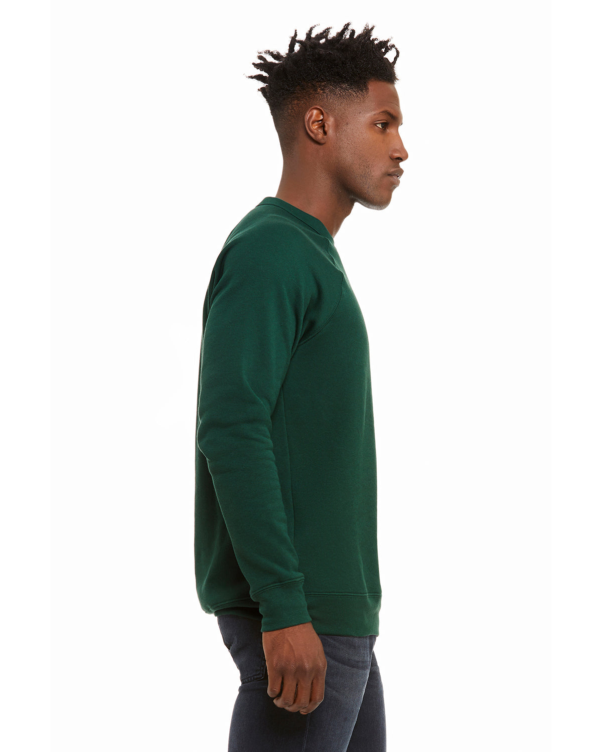 Unisex Sponge Fleece Raglan Sweatshirt - Forest