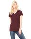Bella + Canvas B6005 - Women's Jersey Short-Sleeve V-Neck T-Shirt - Maroon