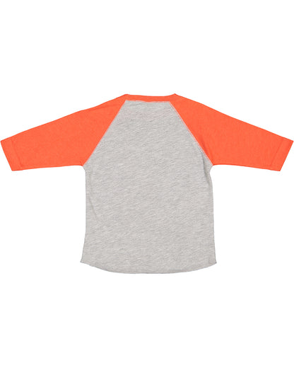 Toddler Baseball T-Shirt - Vintage Heather / Vintage Orange