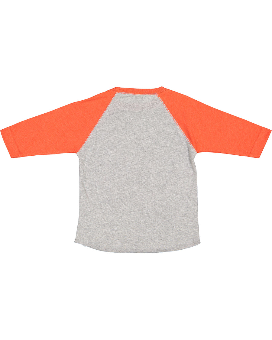 Toddler Baseball T-Shirt - Vintage Heather / Vintage Orange