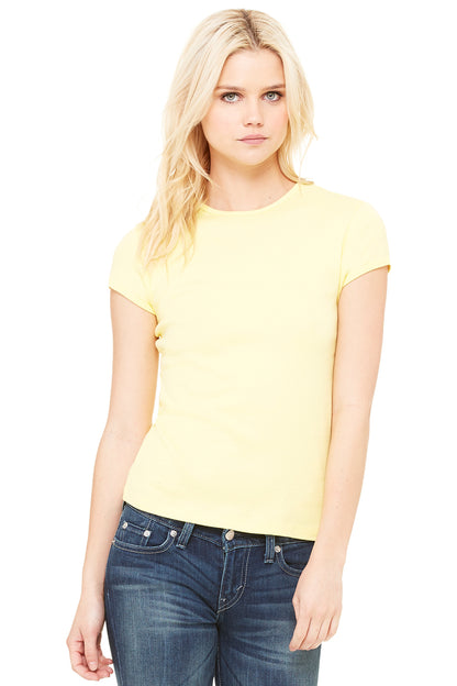 Women's Baby Rib Short-Sleeve T-Shirt - Yellow