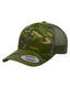 Yupoong 6606 - Unisex Retro Trucker Cap - Multicam Tropic / Green
