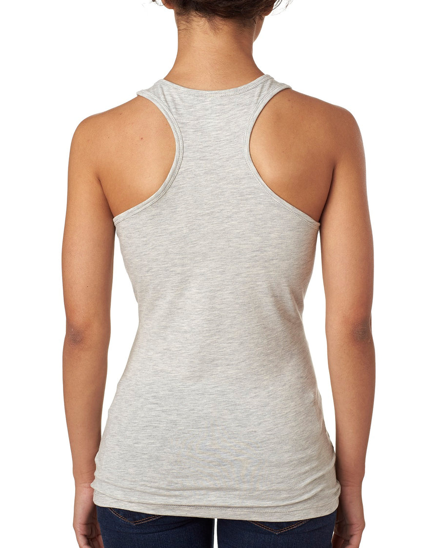 Women's Spandex Jersey Racerback Tank - Light Heather Gray