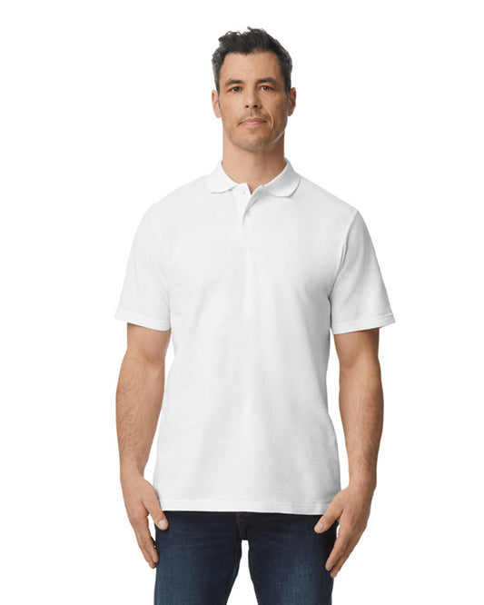 Softstyle Unisex Pique Polo - White