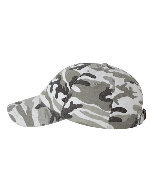 Unisex Bio-Washed Classic Dad’s Cap - Gray Camo
