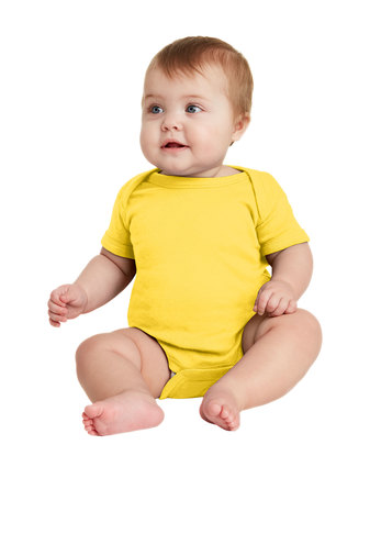 Infant Baby Rib Bodysuit - Yellow