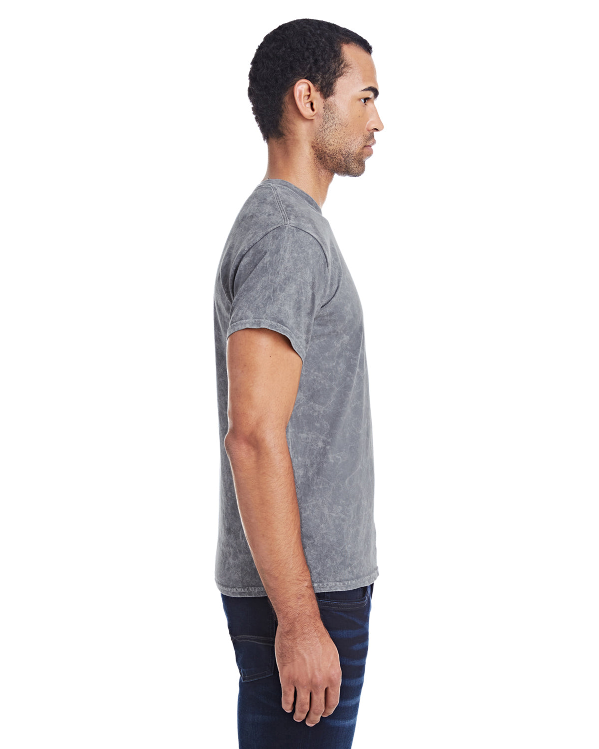 Unisex 100% Cotton Vintage Wash T-Shirt - Mineral Gray