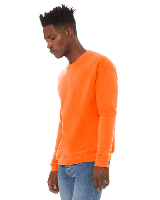 Unisex Drop Shoulder Fleece - Orange