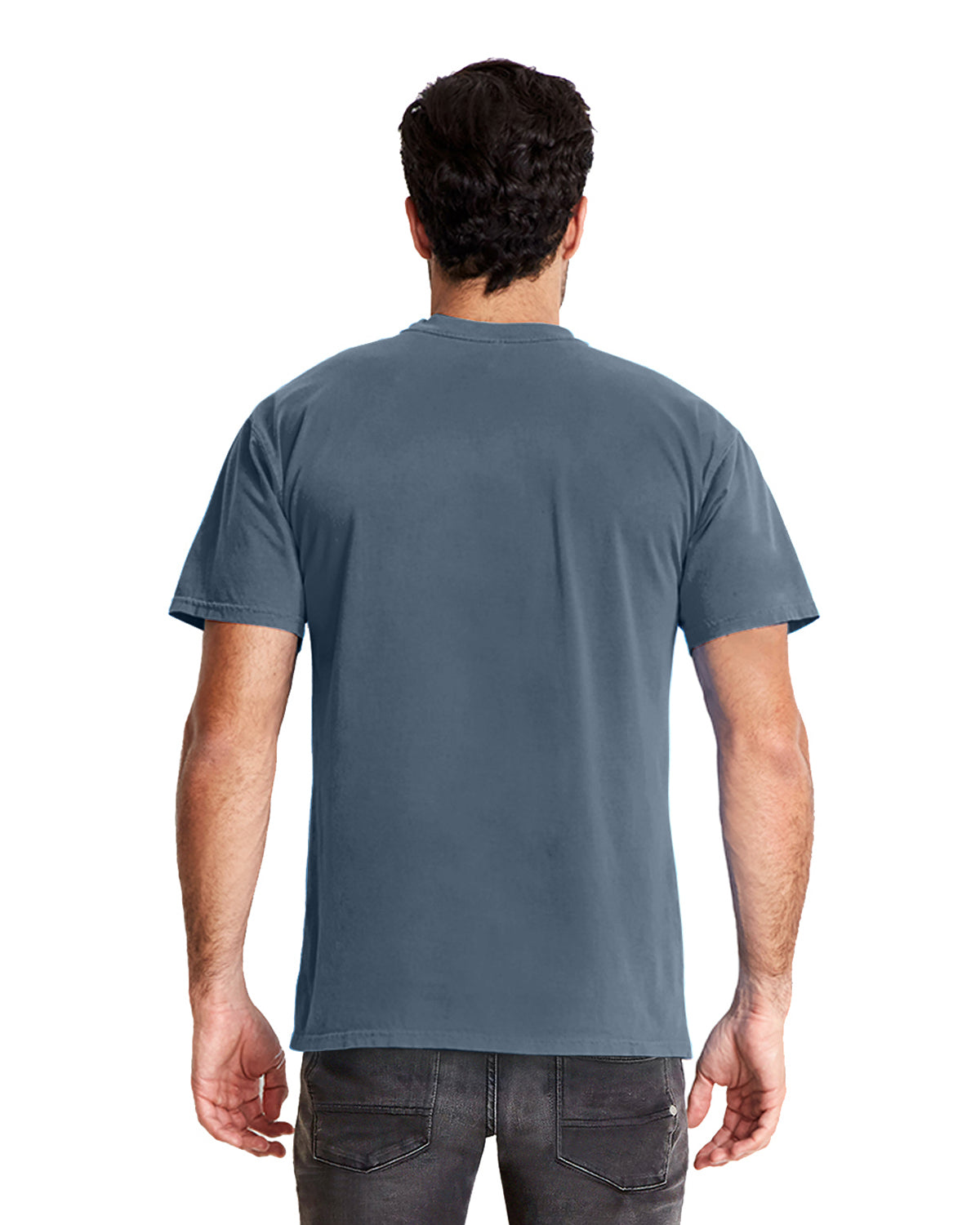 Unisex Inspired Dye Crew - Blue Jean