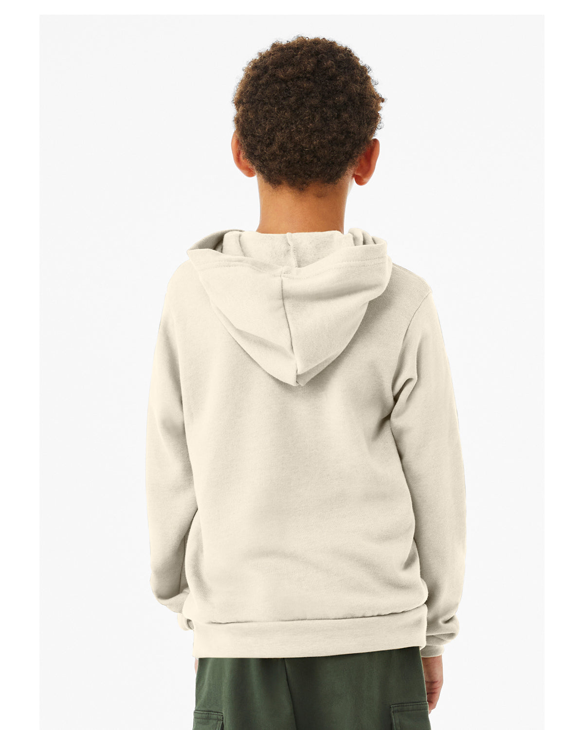 Youth Sponge Fleece Pullover Hoodie - Natural