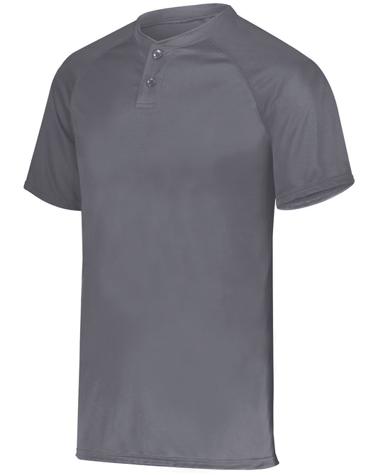 Unisex Attain 2-Button Baseball Jersey - Graphite