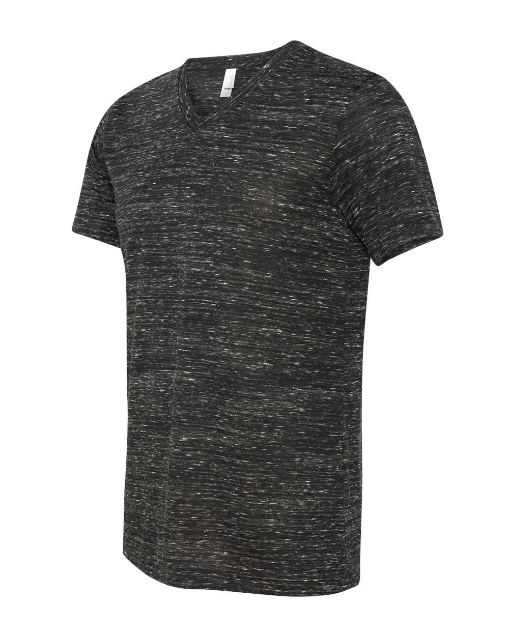Unisex Jersey Short-Sleeve V-Neck T-Shirt - Black Marble
