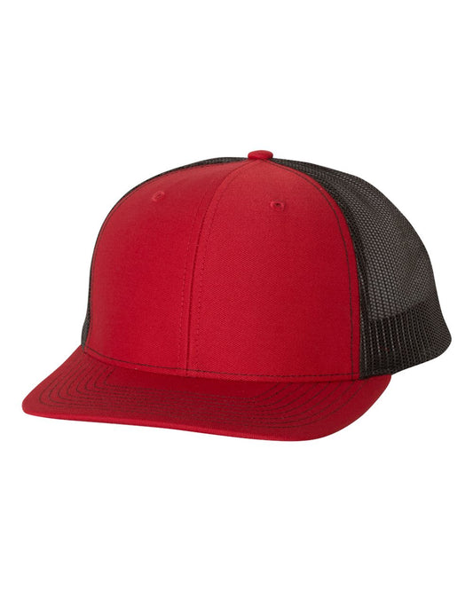 Snapback Trucker Cap - Red / Black