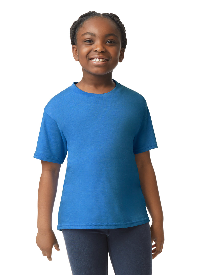 Softstyle Youth T-Shirt - Heather Royal