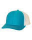 Richardson 112 - Snapback Trucker Cap - Cyan / White