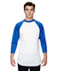 Augusta Sportswear AG4420 - Unisex 3/4-Sleeve Baseball Jersey - White / Royal