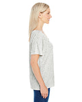 Women's Triblend Fleck Short-Sleeve V-Neck T-Shirt - Cream Fleck
