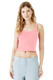 Bella + Canvas 1012BE - Women's Micro Ribbed Scoop Tank - Solid Pink Blend