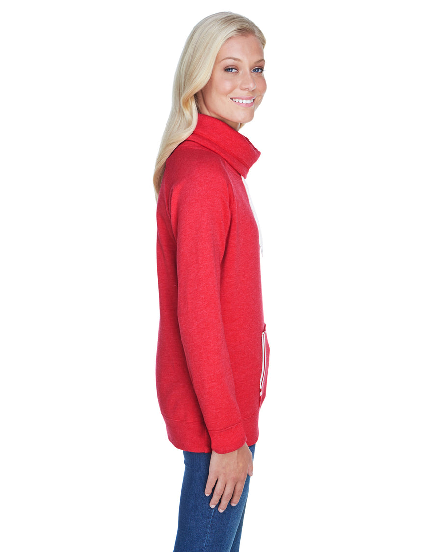 Women's Relay Cowl Neck - Red