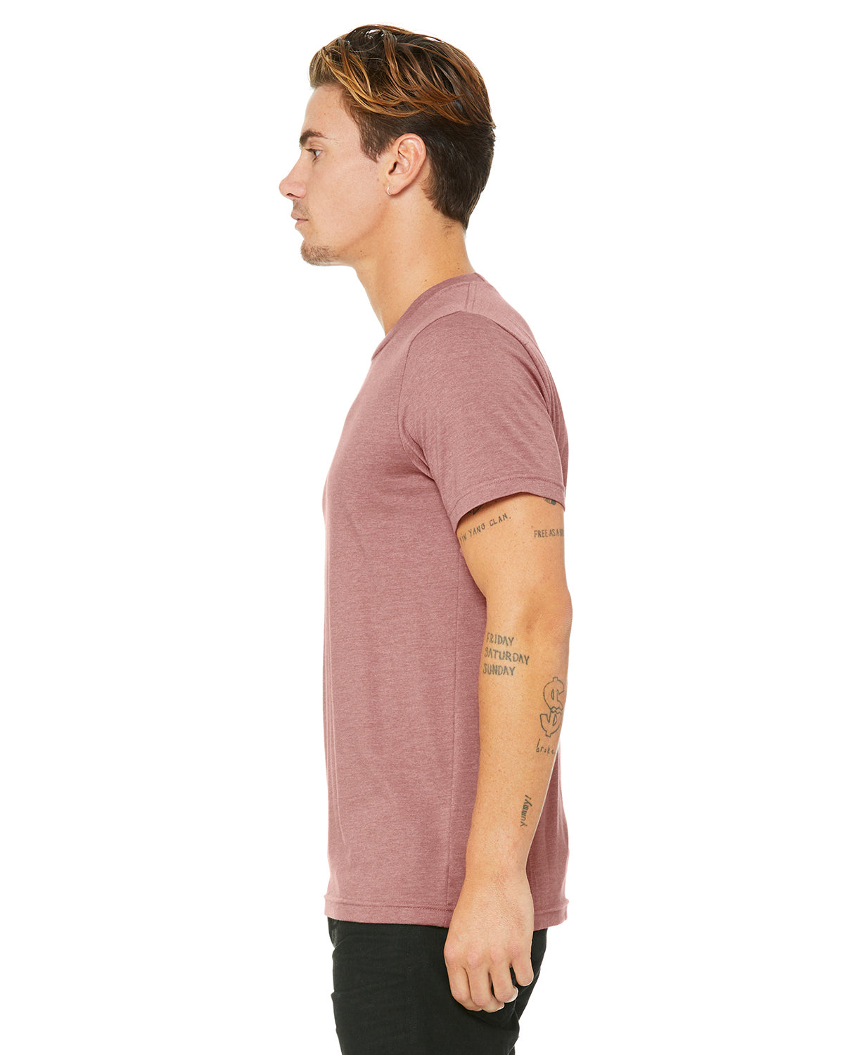 Unisex Heather CVC T-Shirt - Heather Mauve