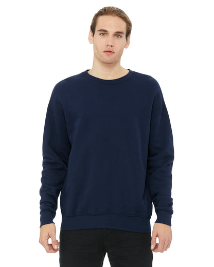 Unisex Drop Shoulder Fleece - Navy