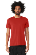 Unisex Heather CVC T-Shirt - Solid Red Blend
