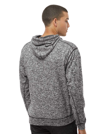 Unisex Cosmic Poly Fleece Hoodie - Charcoal Fleck
