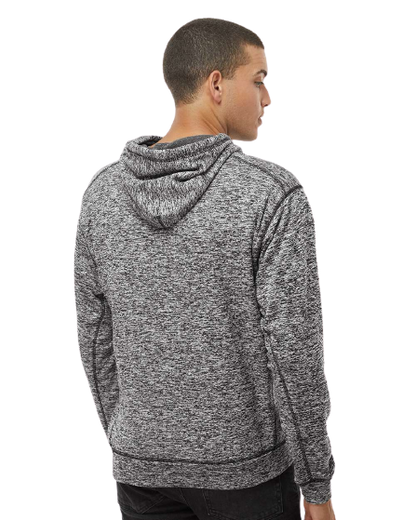 Unisex Cosmic Poly Fleece Hoodie - Charcoal Fleck