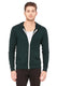 Bella + Canvas 3939 - Unisex Triblend Full-Zip Lightweight Hoodie - Emerald Triblend