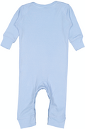 Infant Long-Sleeve Baby Rib Coverall - Light Blue