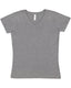 LAT 3507 - Women's V-Neck Fine Jersey T-Shirt - Granite Heather