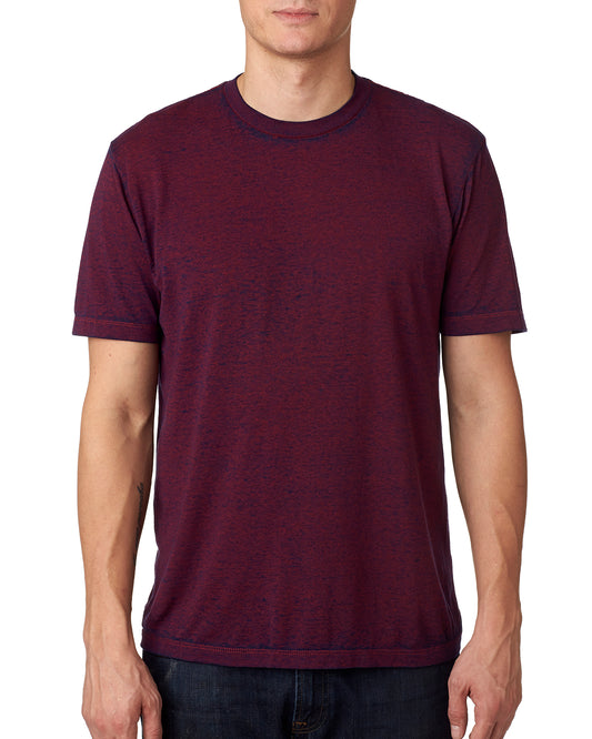 Unisex Acid Wash T-Shirt - Burgundy