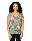 Threadfast Apparel 200RV - Women's Ultimate V-Neck T-Shirt - Tropical Jungle