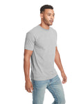 Unisex Sueded Snow Crewneck T-Shirt - Snow Heather Gray